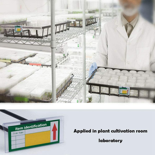 Portaetiquetas De Plástico Transparente Para Estantes De Ala