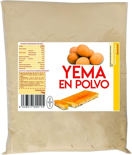 Yema De Huevo Deshidratada 500g