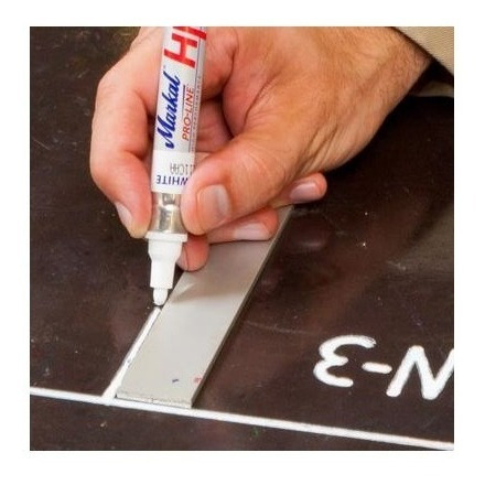 Imagen 6 de 10 de Marcador Fibra Pintura Superficies Aceitosas Markal Hp