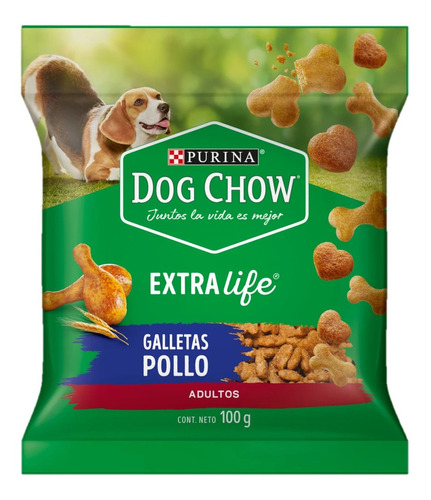 Purina Dog Chow Gallletas Snacks Adulto Sabor Pollo 100grs.