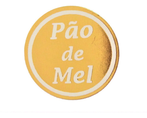 Etiqueta Adesiva Pão De Mel Com Fundo Metalizado 1.000 Un.