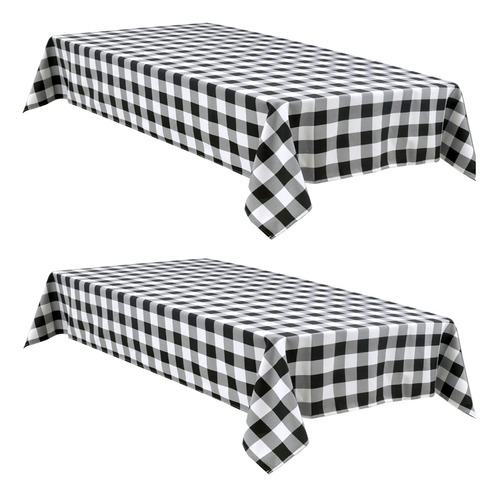 Mantel Hiasan Buffalo A Cuadros Impermeable, Paquete De 2 Un