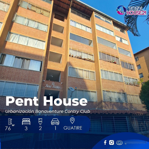 Pent House En Venta Urbanización Bonaventure Contry Club, Guatire