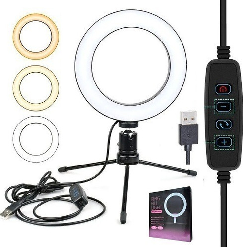 Imagem 6 de 8 de Kit Youtuber 15x1 Tripé 2,10m Lapela Microfone Mesa Celular