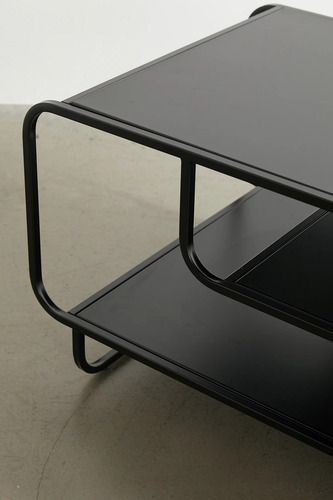 Mesa De Centro / Sala De Metal Boho Cassias - Moderna Negro