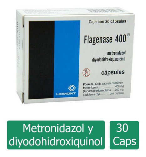 Flagenase 400 Mg/200 Mg Caja Con 30 Cápsulas