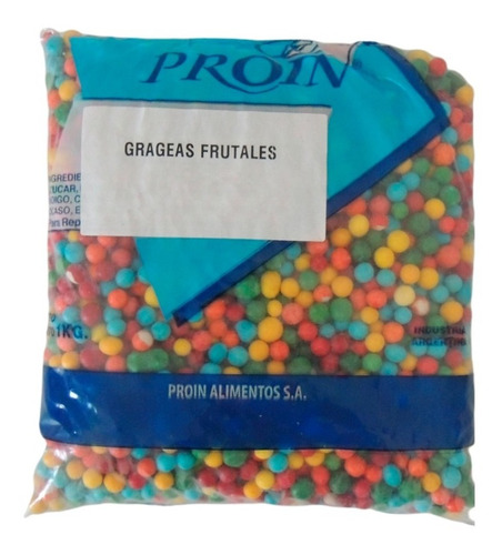 Grageas Frutal Proin 1kg 3000