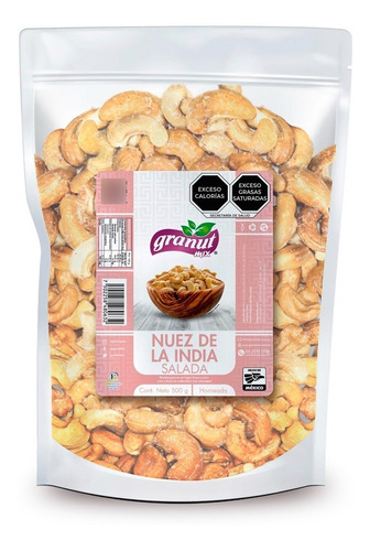 Nuez De La India Salada (500g) Granut Mix 100% Natural