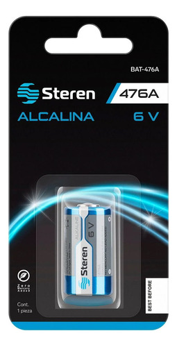 Pila Alcalina Steren Tipo Cilindro 476a 6v 4lr44 A76 Lr44 Cr1