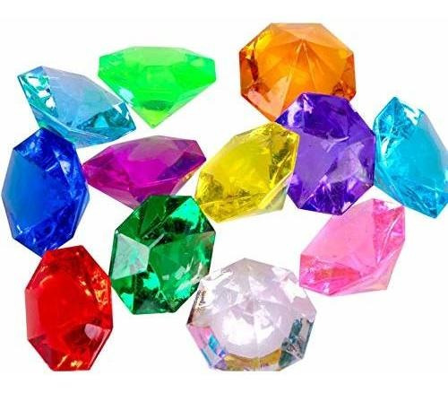 36pcs Acrílico Diamante Gemas Joyas Pirata Cofre Del T...