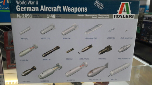Italeri German Aircraft Weapons 1/48 2691 Rdelhobby Mza