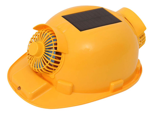 Ventilador Dual Solar Con Lámpara Casco De Seguridad Para