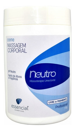 Creme Hidratante Neutro Massagem  Corporal S/ Fragrância 1kg