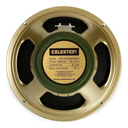 Parlante Para Guitarra Celestion G-12m Greenback 25w