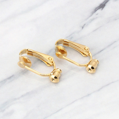 1 Par De Convertidores De Aretes De Aro Con Clip, Sin Perfor