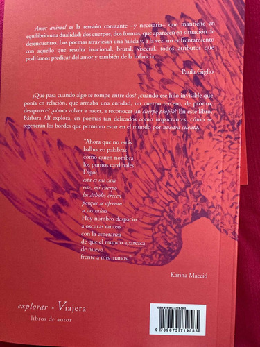 Imagen 2 de 5 de Libro Amor Animal De Bárbara Alí Viajera Editorial