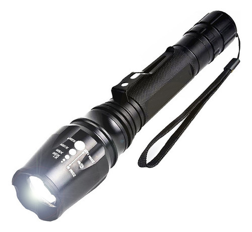 Lanterna Led Tática Police Militar Melhor Que X900 Potente Cor Da Lanterna Preto Cor Da Luz Branco-neutro