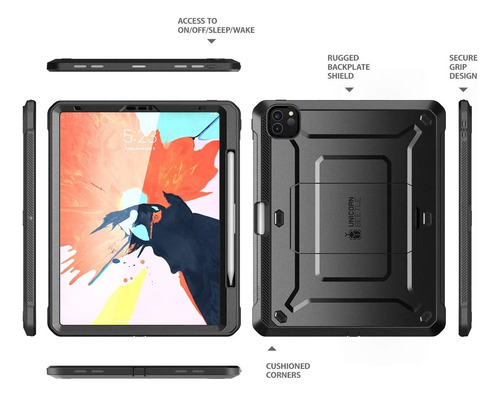 Funda Con Mica Para iPad Pro 11 2020 Supcase Ubpro Color Negro