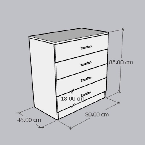 Cómodas Muebles Modernos En Melamina Dormitorio