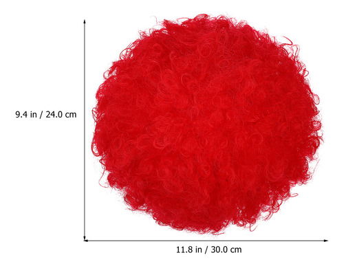 Peluca Afro Pride Wig, Peluca De Payaso Rojo Arcoíris, 2 Uni