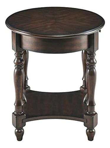Moderion Oval Table Con Cajón, Mesa Lateral De Sofá De Con X