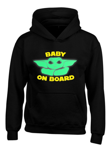 Buzo Baby Yoda Mandalorian Capota Hoodie  Saco Bg97