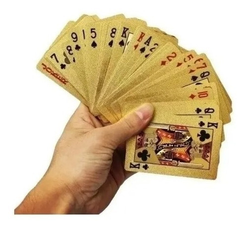 Baraja De Poker Cartas Dorado /plateado De Lujo Ultra Fino