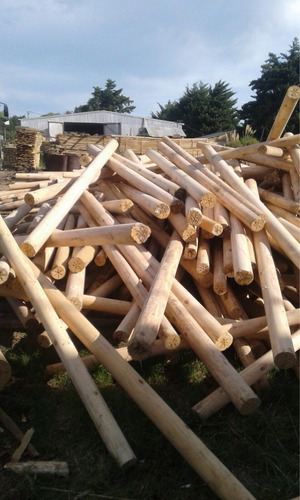 Imagen 3 de 3 de Postes Polines Madera Pino Sin Curar 2,60mt