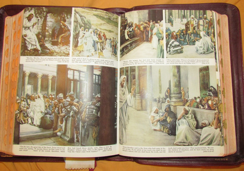 Biblia Antigua En Inglés Tamaño Grande De Colección