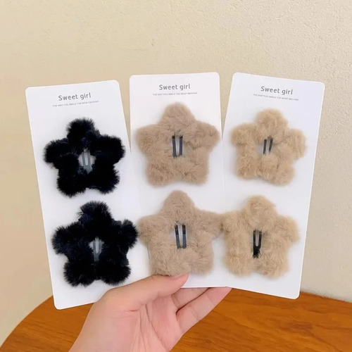 Pinzas De Pelo De Felpa Para Mujer, Accesorios De Diseño Geo