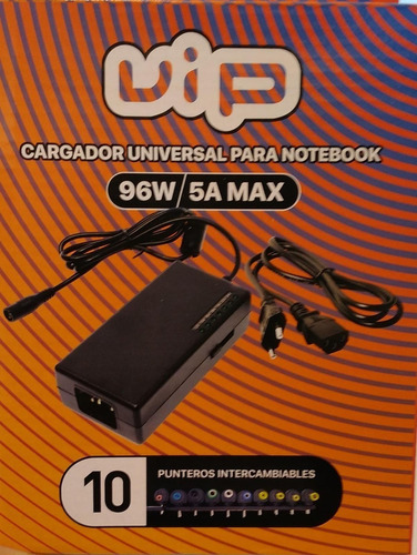 Cargador Universal Para Notebook Contacto Electricidad 