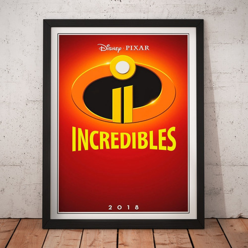 Cuadro Peliculas - Pixar Increibles - Movie Poster