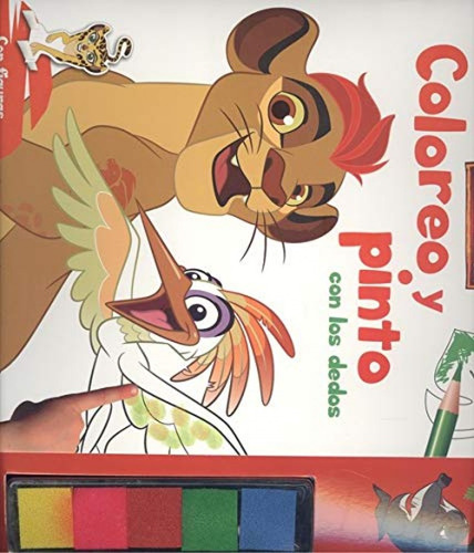 Imagen 1 de 1 de Libro Coloreo Y Pinto Con Los Dedos Disney - La Guardia Del