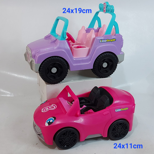 Vehículo Little People Barbie Convertible Sonidos Sin Figura (Usado)