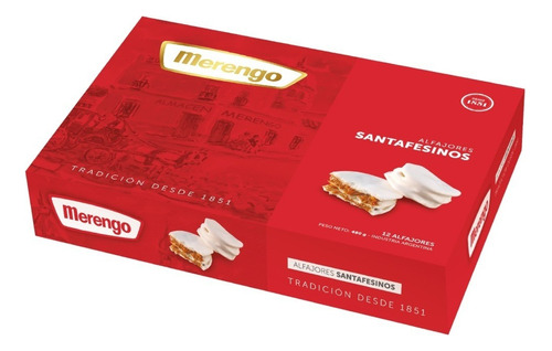 Merengo Alfajores Santafesinos X 12 U