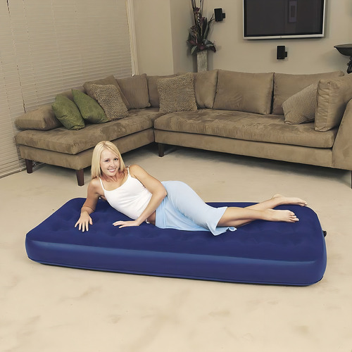Colchon Inflable Individual Pavillo Modelo 67000 Color Azul