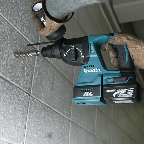 Rotomartillo Sds Plus 18v Sin Escobillas Makita Dhr242rte Color Turquesa