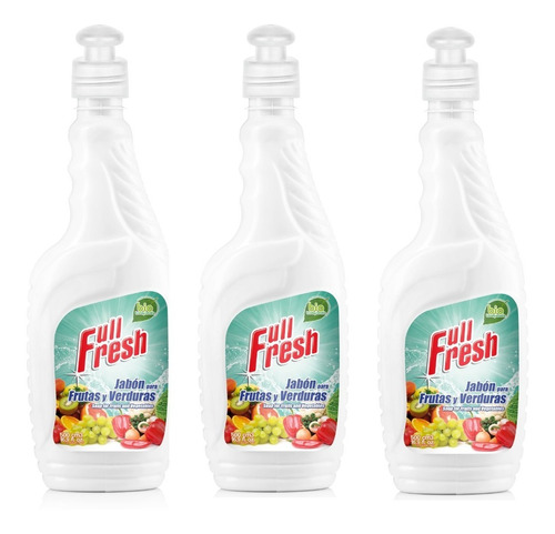 Jabon Frutas Y Verduras 500ml X3 - Unidad a $11000