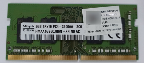 Memoria Ram 8gb Ddr4 3200aa Laptop So-dimm