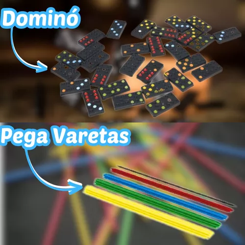 Jogos 6x1 Dama, Xadrez, Ludo, Trilha, Dominó E Pega Vareta