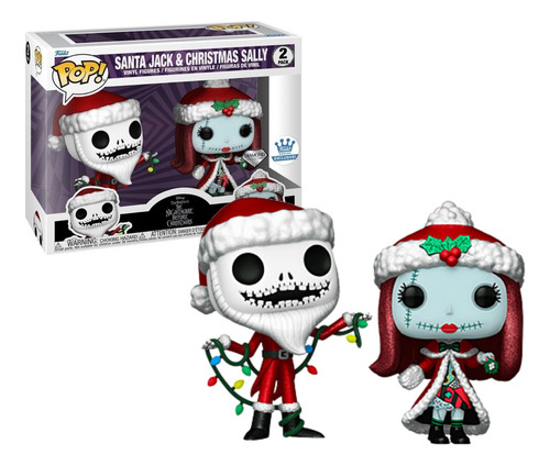 Santa Jack Y Christmas Sally Funko Pop 2pack Diamond Excl Fs