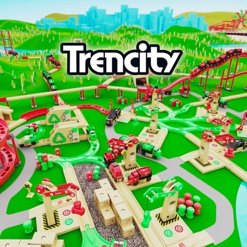 Imagen 3 de 3 de Trencity Rectas Kit De Madera 4 Piezas Educando