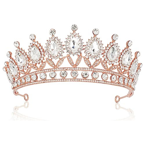 Cocide Coronas Para Mujer Cristal Boda Tiaras Y Pzvzb