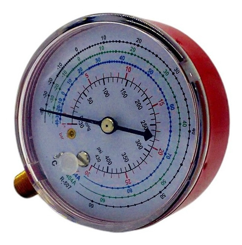 Reloj Manómetro Indicador De Presión Alta R134a /r404/r507