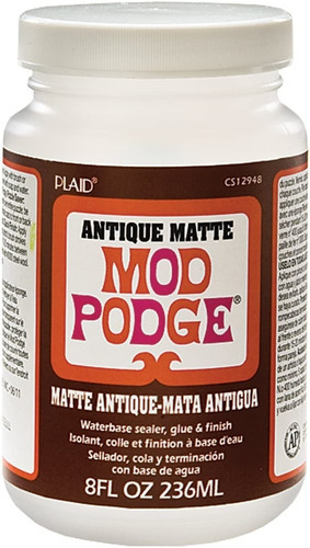 Mod Podge Antique Matte Waterbase Sealer, Pegamento Y Acaba