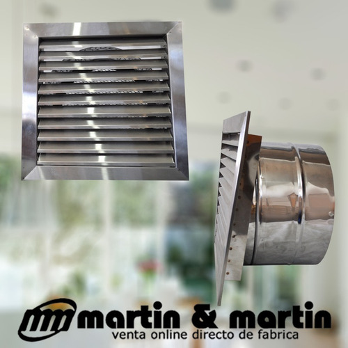 Imagen 4 de 7 de Extractor Aire Axial Potenciado 25 Cm Acero Martin & Martin
