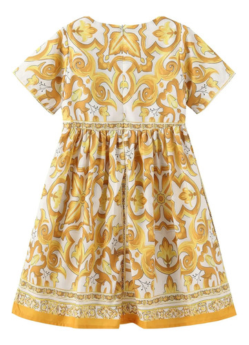 Vestido De Verano Para Niños Dhome, Algodón Sin Mangas