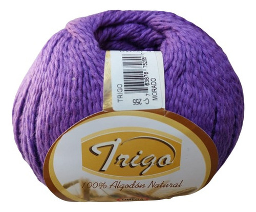 Hilaza Trigo 100% Algodón Madeja De 100 Gramos Color Morado