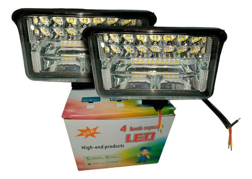 Faro 144w Alta Y Baja 48 Leds Rectangular Somos Tienda