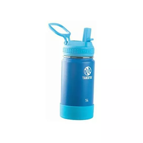 Takeya 14oz Actives Kids Sky Insulated Water Bottle with Straw Lid